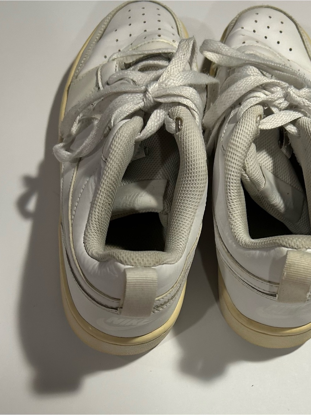 Nike Women's White Low-Top Sneakers with Cream Accents